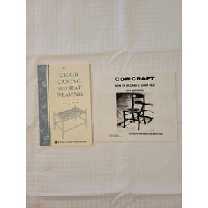 Chair Caning and Seat Weaving Storey Bulletin & Comcraft How To Re-Cane Booklets